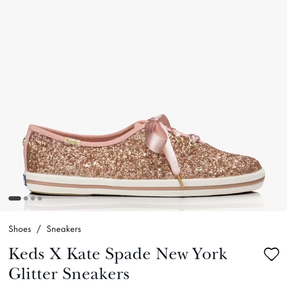 Keds X Kate Spade New York Glitter Sneakers women's size 6.5 NWOT - Picture 1 of 11